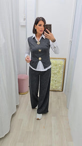 COORDINATO SPILLE GRIGIO ART.3189
